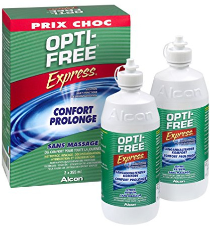 Opti-Free Express -Solution d'entretien pour lentilles - 2 flacons