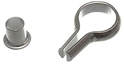 Merriway BH04392 (4 Pcs) Banjo Style Bookcase Socket and Stud, Nickel Plated Steel 6mm - Pack of 4 Pieces