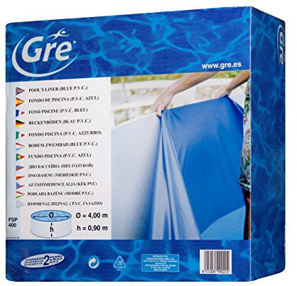 Gre FSP300 - Liner per Piscine Rotonde, 300 x 90 cm (L x A), Sistema Overlap, Colore Blu