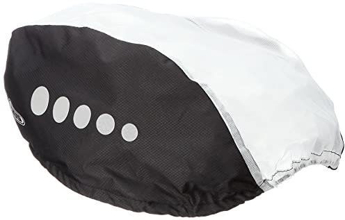 ABUS Regenkappe Toplight für Helme mit hohem Rücklicht – Regenschutz mit reflektierenden Deko-Elementen und Gummizug