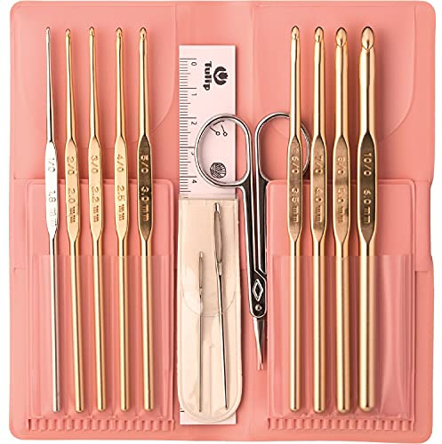 Tulip Classic Häkelnadel Set, pink, 1,8-6 mm 110061