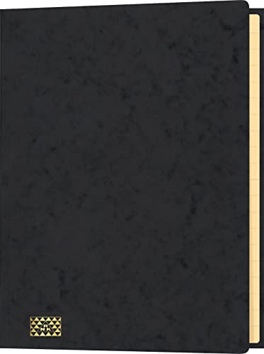 RNKVERLAG 4618-9 - Konferenz- und Ordnungsmappe mit Gummizug, Maße (BxH) 245 x 345 mm, bis DIN A4, 20 Fächer, schwarz, 1 Stück