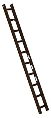 Euroline Alu-Dachauflegeleiter für Kaminkehrer braun 1x10-Sprossen-Länge 2,80 m 3230110
