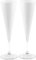 H&H 44305 44305 V-Line Flûte 2 Calici Vetro, Bianco, Rosso, 2 unità
