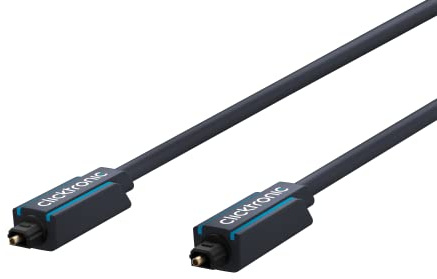 Clicktronic Casual Opto-Kabel, optisches Digitalaudiokabel mit 3,5mm Adapter, 1,0m, RAL, 1m