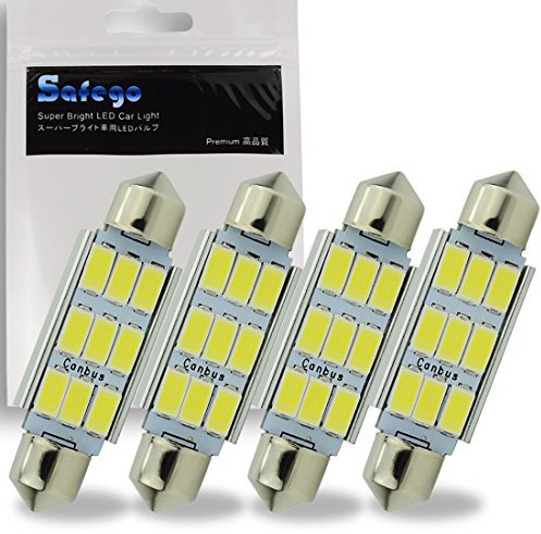 Safego 4 x 42mm LED Lampadine auto C5W cupola del festone Canbus Dome Festoon 9-5730SMD LED Lampada LED porta/lettura / soffitto/Interior DC 12V AUTO LAMPADINA SILURO LED luce targa Can Bus