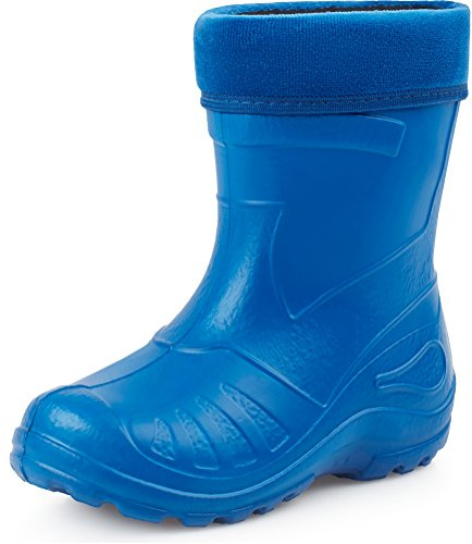 Ladeheid Gummistiefel Kinder federleichte und wasserdichte Eva Thermo Regenstiefel Gummistiefel gefüttert KL050 (Blau, 22 EU)