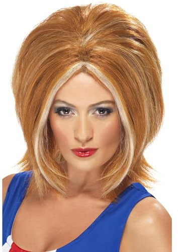 Girl Power Wig Ginger With Blonde Streaks