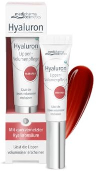 Hyaluron Lippen-Volumenpflege marsala | Für voluminösere Lippen | Mit quervernetzter Hyaluronsäure | Sorgt für geschmeidige Lippen | 7 ml