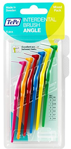TePe Interdentalbürsten Angle gemischt, 6 Stück