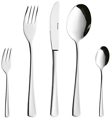 Esmeyer 204-081 30-TLG. Besteck Stockholm, aus Edelstahl 18/10, poliert. Materialstärke 2.2/2.0 mm