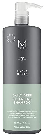 MITCH by Paul Mitchell Heavy Hitter Daily Deep Cleansing Shampoo for Men, For All Hair Types, 33.8 fl. oz.