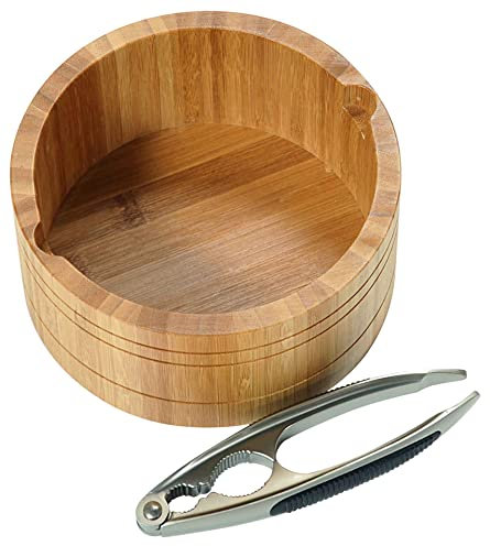 Kesper 62822 Ciotola di Noci Rotondo bambù Marrone 17 x 17 x 8 cm