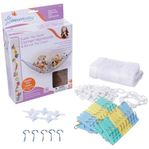 Dreambaby G605 - Spielzeug-Ecknetz samt Spielzeugschnur