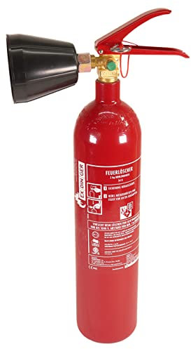 CO² Feuerlöscher 2 kg Schneerohr (GS-2X mit Prüfplakette von HausundWerkstatt24)