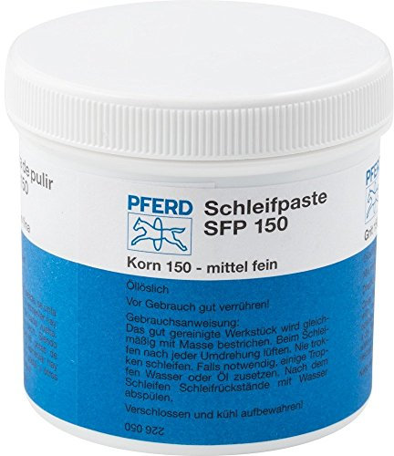 Pferd Pasta de Amolar Soluble en Aceite para Herramientas de Fieltro Sfp 150, Grano Carburo de Silicio Sic 150, contenido 250 G, para Satinado de Metales