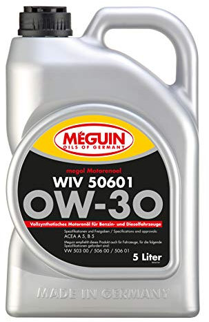 Meguin Megol WIV 50601 SAE 0W-30 (vollsynthetisch) | 5 L | vollsynthetisches Motoröl | Art.-Nr.: 6322