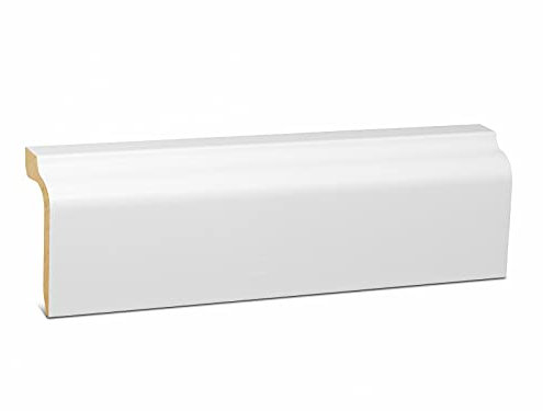 KGM Rohrverkleidung Starkfolie Weiß RAL9016 - Kabelkanalleiste Länge: 2400 x 41 x 90 mm - 1 Stück