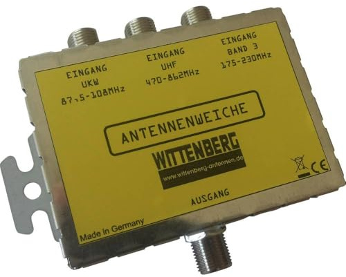 Wittenberg Antennenweiche 3 in 1 für UKW, DAB und UHF
