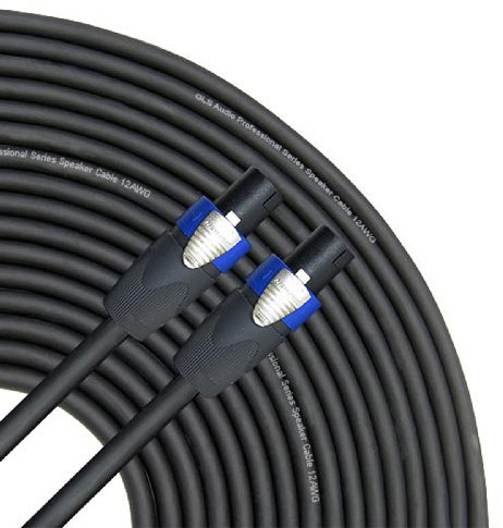 GLS Audio Speaker Cable - 12 Gauge Speaker Wire, 12AWG, 2-Conductor, 50 Ft