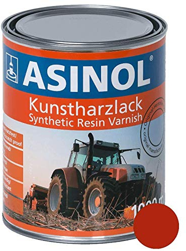 ASINOL MENGELE ROT 1.000 ml Kunstharzlack Farbe Lack 1l Liter Dose
