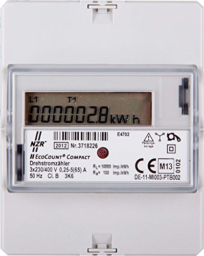NZR DS-Hutschienenzähler 3x230/400V EcoCount, 33220216