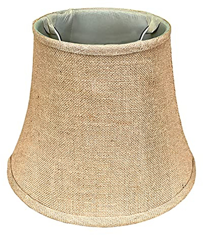 Royal Designs, Inc. BS-708U-12BL Modified Bell Basic Lamp Shade with UNO Threaded Fitter, 7.5 x 12 x 9.5, Burlap