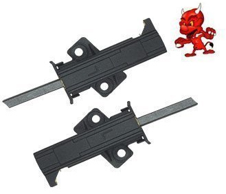 Kohlebürsten Motorkohlen Kohlestifte Schleifkohlen passend für Constructa CW2007 Typenschild CW 20070 FG 12 mit Halter L
