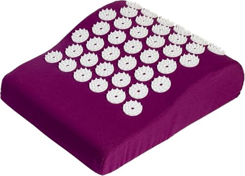 Acupressure Neck Cushion, Aubergine by GMMH