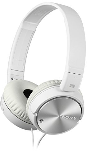 Sony Kopfhörer MDR-ZX110NA faltbarer Bügelkopfhörer mit Digital Noise Canceling, weiß