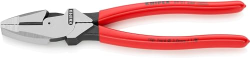 KNIPEX Kraft-Kombizange Lineman's Pliers amerikanisches, 09 01 240 SB | Mit rutschhemmendem Kunststoff