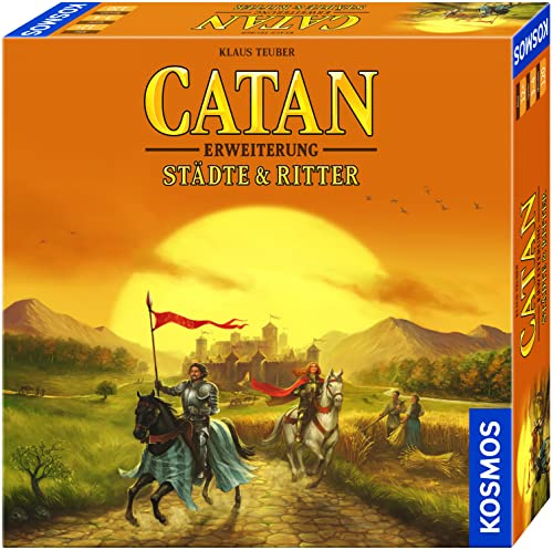 KOSMOS 695101 - CATAN - Städte & Ritter, Erweiterung zu CATAN - Das Spiel, Strategiespiel, bunt