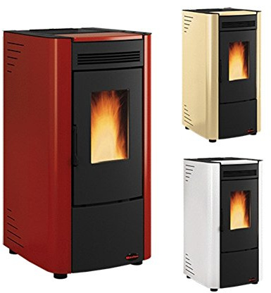 Nordica Extraflame Pelletofen Ketty Beschichtung aus lackiertem Stahl Heizleistung 6,3 kW 180 m³ Heizbar