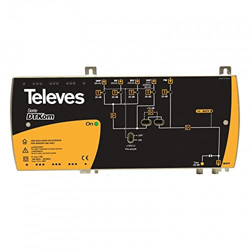 AMP.DTKOM 5E/1S F FM-VHF-BIV-BV-UHF