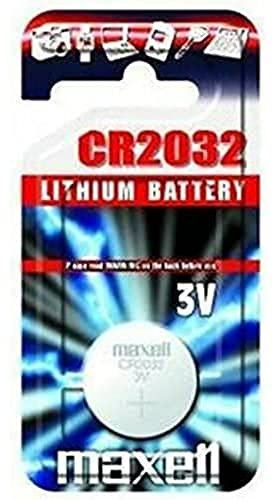 Maxell 11238500 Lithium Button Cell CR2032 Blister Pack