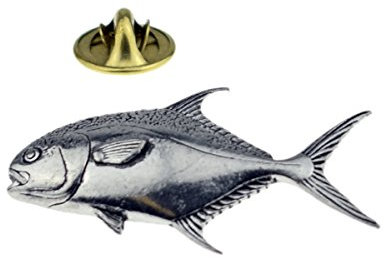 GTR F45 Behindertenausweis Fisch Angeln Englisch Zinn Anstecknadel