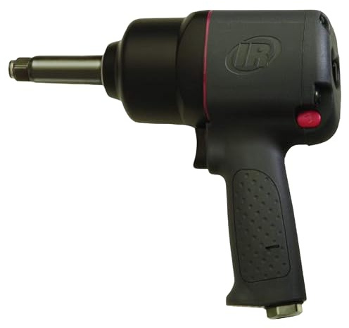Ingersoll Rand 2130-2 1/2 Air Impact Wrench with 2 Extended Anvil, 550 ft-lbs Max Torque Output, 9500 RPM, Heavy Duty, Lightweight, Use for Changing Tires, Auto Repair, Black
