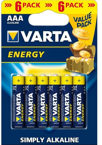 Varta 4103 - Confezione da 6 batterie alcaline AAA, colore: blu