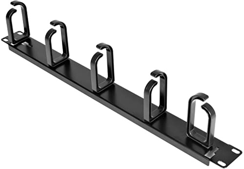 StarTech.com 1HE 19 Metall Kabelführung zur Rack-Montage | Kabelmanagement Panel, Serverschrank, 2- oder 4-Pfosten, Horizontal, Vertikal, Stahlblende