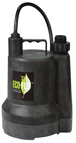 ECO-FLO Products SUP54 Manual Submersible Utility Pump, 1/6 HP, 1,680 GPH