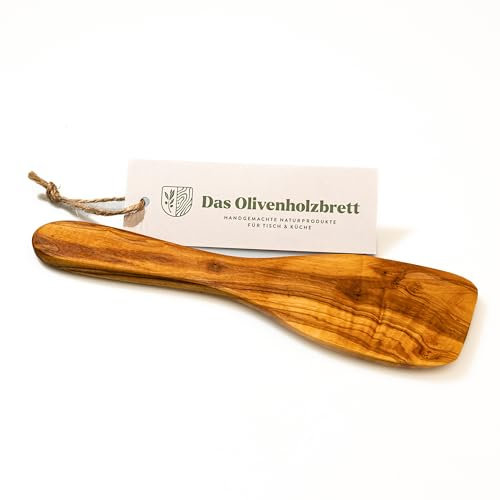 1 X Bois D'Olivier Spatule Classique, Plat à Partir Environ 25cm - 25cm