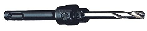 Starrett SDS-Plus Holesaw Arbor - 14-30mm Hex Shank Arbor with HSS Pilot Drill - A1-1, Silver