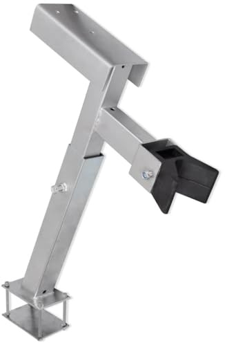 vidaXL Boat Trailer Winch Stand, Adjustable, 62-72 cm, Steel, Bow Support, Transport and Carry Accessory, Capacity 500-1000 kg, Steel Thickness 2.5 mm, Boat Lifting and Securing Equipment