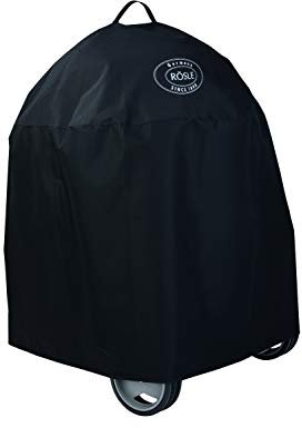 RÖSLE Holzkohle-Kugelgrill Abdeckhaube No.1 Sport F50, No.1 Belly F50, Hochwertige Schutzhülle aus 100% Polyester, mit praktischem Klettverschluss zum Fixieren, wasserdicht