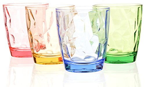 résistant aux chocs en acrylique coloré Restaurant fête Tasses jus Verres incassables Verres à vin plastique enfants Tumbler