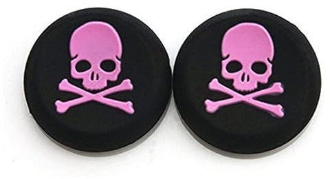 Vivi Audio® Thumb Stick Grips Cap Cover Joystick Thumbsticks Caps For PS4 XBOX ONE XBOX 360 PS3 PS2 Pink Skull