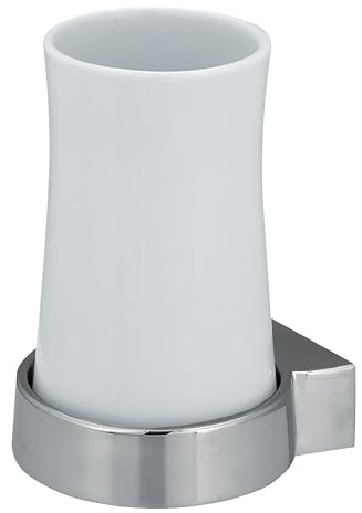 Porte gobelet à Fixer Porcelaine & Acier Sydney Blanc Spirella