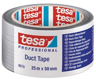 Tesaband ? Leinwand amerikanischen wirtschaftliche ? Silber ? 25 m x 50 mm