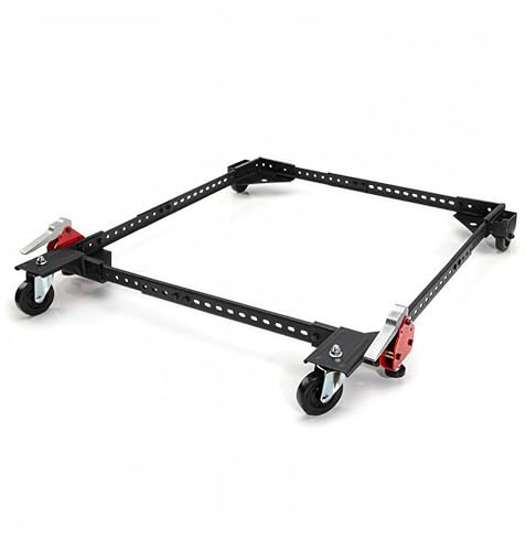 Steelman Universal Rolling Base for Large Power Tools and Machinery, Durable Steel Construction, Adjusts from 12 inches to 33 inches, Foot Levers Lock for Stability, 400 lb. Capacity