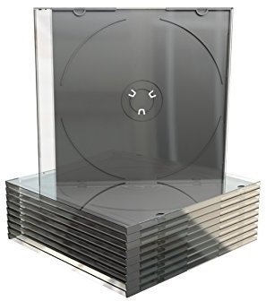 MediaRange CD-Leerhülle, schmal, für 1 Disc, 5.2mm, maschinenfähig, schwarzes Tray